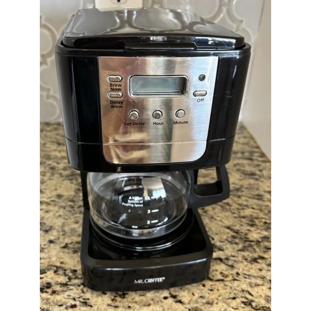 Mr. Coffee jwx3 5 Cup Programmable Coffee Maker w/ Carafe & Basket -TESTED/WORKS